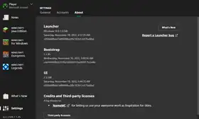 Launcher 2.3.508.png: Infobox image for 2.3.508 the version in Minecraft
