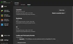 Launcher 2.3.522.png: Infobox image for 2.3.522 the version in Minecraft