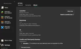 Launcher 2.4.57.png: Infobox image for 2.4.57 the version in Minecraft