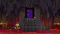 A Nether portal as it appears in the Minecraft Legends Live Event.