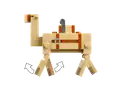 Diagram of a Lego camel's articulation