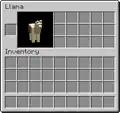 Llama (wearing chest, strength 5)