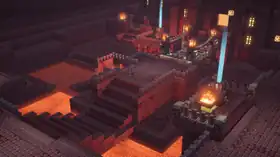 MCD Nether Fortress Inner Right 7.png: Infobox image for Nether Fortress Inner Right the dungeons mission in Minecraft