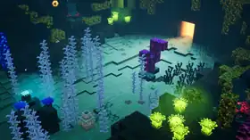 MCD Tropical Slime Scramble End 1.png: Infobox image for Primal Oil Sect the dungeons mission in Minecraft