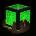 The Orb of Interaction being held in the dark