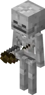 MCE Skeleton.png: Infobox image for Skeleton the entity in Minecraft