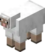 MCE White Sheep.png: Infobox image for White Sheep the entity in Minecraft