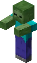 MCE Zombie.png: Infobox image for Zombie the entity in Minecraft