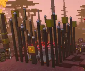 MCL piglin cage screenshot.png: Infobox image for Piglin Cage the legends structure in Minecraft