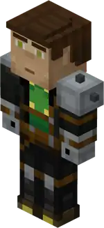 Aiden (Armored).png: Infobox image for Aiden the character in Minecraft