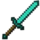 MCSM Diamond Katana.png: Infobox image for Diamond Katana the story mode item in Minecraft