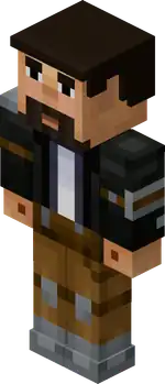 MCSM Gill (Armored).png: Infobox image for Gill the character in Minecraft