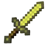 MCSM Golden Sword.png: Infobox image for Golden Sword the story mode item in Minecraft
