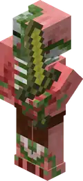 A zombie pigman as it appears in Minecraft: Story Mode.