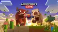Featuring the Minecraft Live logo, the cold cow, cold pig and cold chicken