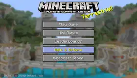 MC PSVita Title Screen.png: Infobox image for Minecraft: PlayStation®︎Vita Edition the program in Minecraft