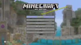 MC Wii U Edtiton title.png: Infobox image for Minecraft: Wii U Edition the program in Minecraft