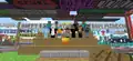 Notch with other players in the MINECON 2010 server.