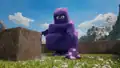 Grimace finding the dragon egg.