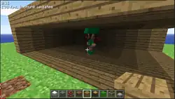 Rana in a structure.