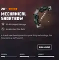 Mechanical shortbow within the inventory.