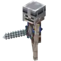 Melee Armored Skeleton2.png: Infobox image for Skeleton the dungeons entity in Minecraft