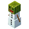 Melon Golem, a variation of snow golems using melons that appeared in Minecraft Earth.
