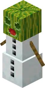 Melon Golem Shooting.png: Infobox image for Melon Golem the entity in Minecraft
