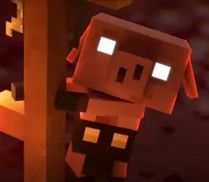 Messenger Piglin MCL.png: Infobox image for Messenger Piglin the character in Minecraft