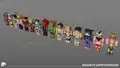 Test render of the skins featured in the pack.