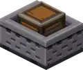 A minecart with chest as it appeared in the 2022 Mob Vote Event