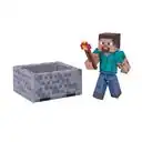 Action figure of Steve holding a redstone torch