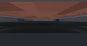 The removed hidden dirt texture inside the bed of the minecart.