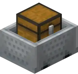 Minecart with Chest BE3.png: Infobox image for Minecart with Chest the item entity in Minecraft