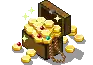 A chest as it appears on Minecoin gift cards,