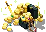 An Ender Chest as depicted on Minecoin gift cards.