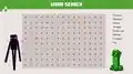 Minecraft-themed word search.