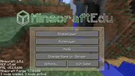 MinecraftEdu 1.5.1 Build 3.png: Infobox image for 1.5.1 Build 3 the version in Minecraft