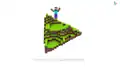 Minecraft Google Play image as seen in the 2014 Google Play Logo Commercial.[43]