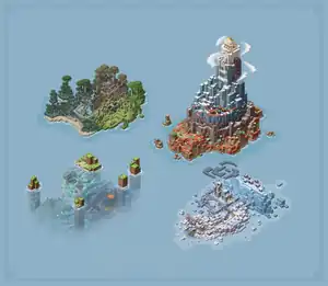 The map of the Island Realms.