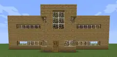 A large Minecraft house.