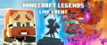 The key art banner for the Minecraft Legends Live Event.