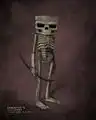 Concept art for a skeleton.