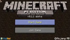 Minecraft Pi Start Menu.png: Infobox image for Minecraft: Pi Edition the program in Minecraft
