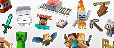 Minecraft Sticker Pack header.png: Infobox image for Minecraft Sticker Pack the program in Minecraft