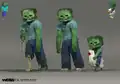Different zombie concept art
