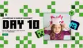 Day 10 discount code banner for merch on shop.minecraft.net