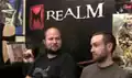 Notch (left) and Seananners (right) at the Machinima Realm Minecraft Interview; February 11, 2011.