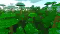 A modified jungle with ray tracing.