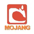 Mojang logo splash screen used in Minecraft (Java Edition) from Beta 1.3 and removed in Beta 1.8.